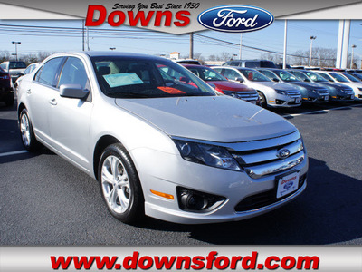 ford fusion 2012 silver sedan se flex fuel 6 cylinders front wheel drive automatic 08753