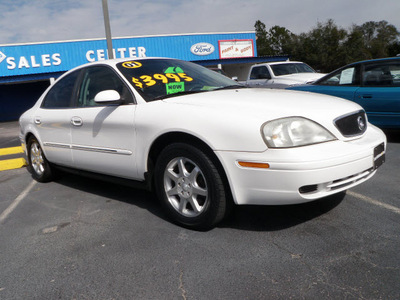 mercury sable 2001 white sedan ls flex fuel 6 cylinders front wheel drive automatic 32401