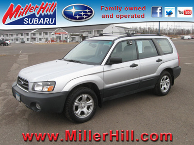 subaru forester 2005 silver suv 2 5 x gasoline 4 cylinders all whee drive automatic 55811