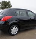 nissan versa 2009 black hatchback gasoline 4 cylinders front wheel drive automatic with overdrive 76018