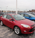 ford focus 2012 red sedan sel gasoline 4 cylinders front wheel drive automatic with overdrive 60546
