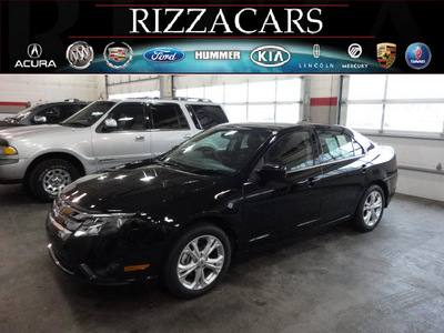 ford fusion 2012 black sedan se flex fuel 6 cylinders front wheel drive automatic with overdrive 60546