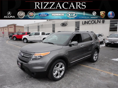 ford explorer 2012 gray suv limited 4x4 gasoline 6 cylinders 4 wheel drive automatic with overdrive 60546
