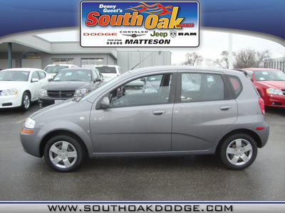 chevrolet aveo 2008 gray hatchback ls gasoline 4 cylinders front wheel drive automatic 60443