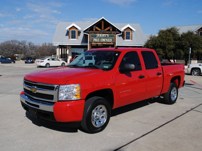 chevrolet silverado 1500 2010 red ls flex fuel 8 cylinders 2 wheel drive automatic 76087