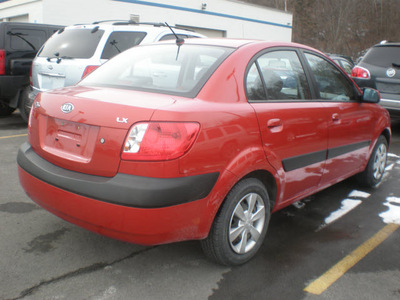 kia rio 2007 red sedan gasoline 4 cylinders front wheel drive automatic with overdrive 13502