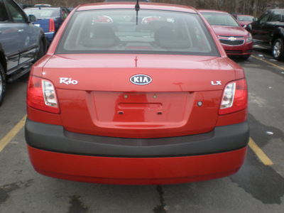 kia rio 2007 red sedan gasoline 4 cylinders front wheel drive automatic with overdrive 13502