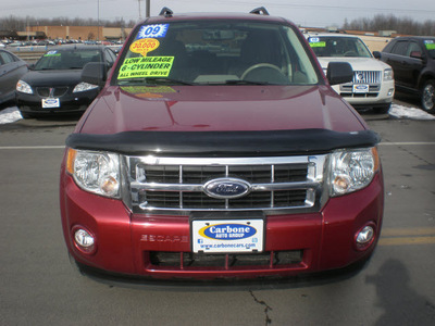 ford escape 2009 red suv xlt gasoline 6 cylinders 4 wheel drive automatic 13502