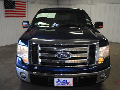 ford f 150 2009 blue xlt sfe gasoline 8 cylinders 2 wheel drive automatic with overdrive 76108