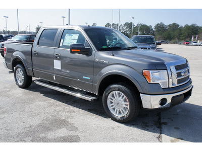 ford f 150 2012 gray lariat gasoline 6 cylinders 2 wheel drive automatic 77388