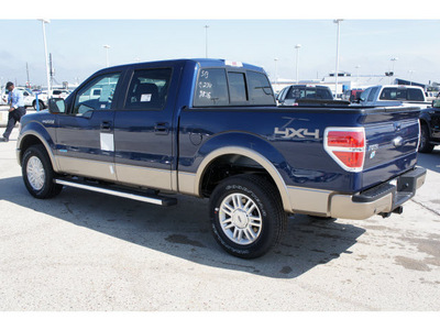 ford f 150 2012 dk  blue lariat gasoline 6 cylinders 4 wheel drive automatic 77388