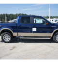 ford f 150 2012 dk  blue lariat gasoline 6 cylinders 4 wheel drive automatic 77388