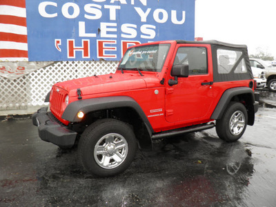 jeep wrangler 2010 red suv sport gasoline 6 cylinders 4 wheel drive automatic 32447