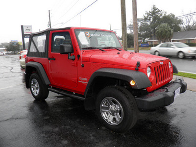 jeep wrangler 2010 red suv sport gasoline 6 cylinders 4 wheel drive automatic 32447