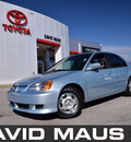 honda civic 2003 light blue sedan hybrid hybrid 4 cylinders dohc front wheel drive automatic 32771