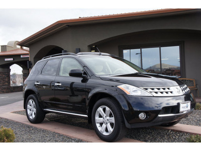 nissan murano 2007 black suv sl gasoline 6 cylinders all whee drive automatic 99352
