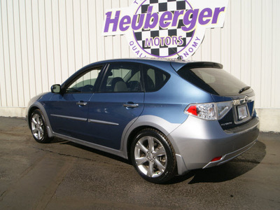 subaru impreza 2009 newport blue hatchback outback sport gasoline 4 cylinders all whee drive automatic 80905