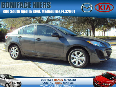 mazda mazda3i 2011 gray sedan touring gasoline 4 cylinders front wheel drive automatic 32901