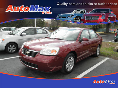 chevrolet malibu 2007 red sedan lt gasoline 6 cylinders front wheel drive automatic 34474