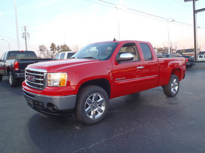 gmc sierra 1500 2012 red pickup truck sle flex fuel 8 cylinders 2 wheel drive automatic with overdrive 28557