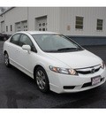 honda civic 2009 white sedan lx gasoline 4 cylinders front wheel drive automatic 08750