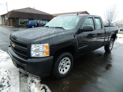 chevrolet silverado 1500 2008 black pickup truck gasoline 6 cylinders 2 wheel drive automatic 14224