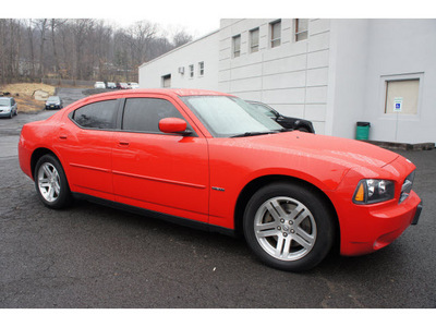 dodge charger 2007 red sedan rt gasoline 8 cylinders rear wheel drive automatic 08812