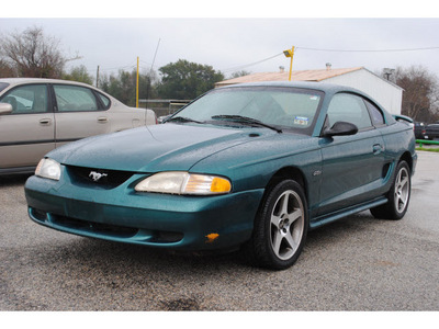 ford mustang 1996 green coupe gt gasoline v8 rear wheel drive 5 speed manual 77037