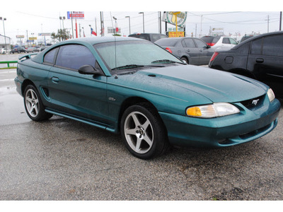 ford mustang 1996 green coupe gt gasoline v8 rear wheel drive 5 speed manual 77037