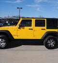 jeep wrangler unlimited 2008 yellow suv rubicon gasoline 6 cylinders 4 wheel drive automatic with overdrive 76087