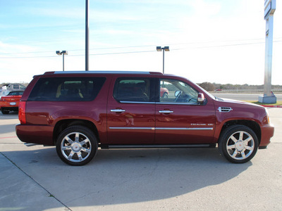 cadillac escalade esv 2011 red suv flex fuel 8 cylinders rear wheel drive automatic 76087