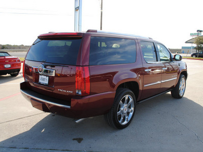 cadillac escalade esv 2011 red suv flex fuel 8 cylinders rear wheel drive automatic 76087