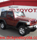 jeep wrangler 2007 red suv x gasoline 6 cylinders 4 wheel drive automatic 79925