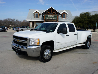 chevrolet silverado 3500hd 2008 white lt diesel 8 cylinders 4 wheel drive automatic 76087