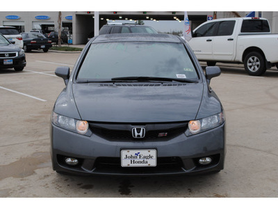 honda civic 2009 dk  gray sedan si gasoline 4 cylinders front wheel drive 6 speed manual 77065