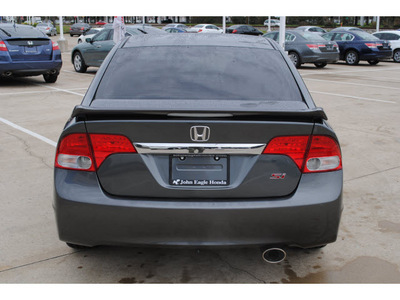 honda civic 2009 dk  gray sedan si gasoline 4 cylinders front wheel drive 6 speed manual 77065