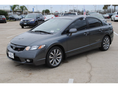 honda civic 2009 dk  gray sedan si gasoline 4 cylinders front wheel drive 6 speed manual 77065