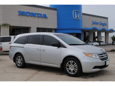 honda odyssey 2012 silver van ex l gasoline 6 cylinders front wheel drive automatic 77065
