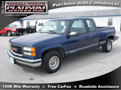 gmc sierra 1500 1996 blue pickup truck sl gasoline v6 rear wheel drive 5 speed manual 77388