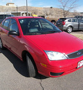 ford focus 2007 red sedan se gasoline 4 cylinders front wheel drive automatic 81212