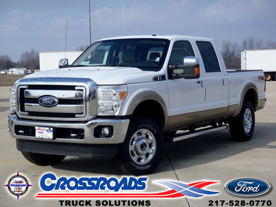 ford f 250 super duty 2012 white lariat fx4 flex fuel 8 cylinders 4 wheel drive automatic 62708