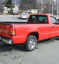 chevrolet silverado 1500 2002 red pickup truck ls gasoline 6 cylinders rear wheel drive automatic with overdrive 07054
