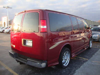 chevrolet express 2009 red van g1500 conversion 8 cylinders automatic 60443