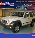 jeep liberty 2007 white suv sport gasoline 6 cylinders rear wheel drive automatic 34474