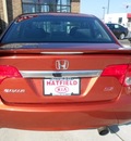 honda civic 2009 orange sedan gasoline 4 cylinders front wheel drive 6 speed manual 43228