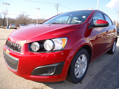 chevrolet sonic 2012 red sedan lt gasoline 4 cylinders front wheel drive automatic 60007
