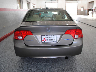 honda civic 2008 gray sedan hybrid w navi hybrid 4 cylinders front wheel drive automatic 44060