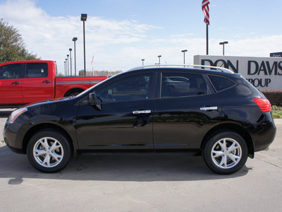 nissan rogue 2010 black suv sl gasoline 4 cylinders front wheel drive automatic with overdrive 76018