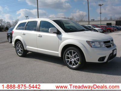 dodge journey 2012 off white suv r t flex fuel 6 cylinders all whee drive automatic 45840