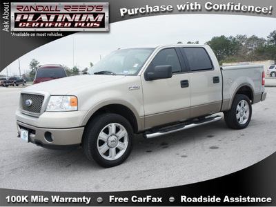 ford f 150 2006 tan lariat flex fuel 8 cylinders 4 wheel drive automatic 77388